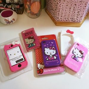 Hello Kitty iPhone 4 Phone Case Lot